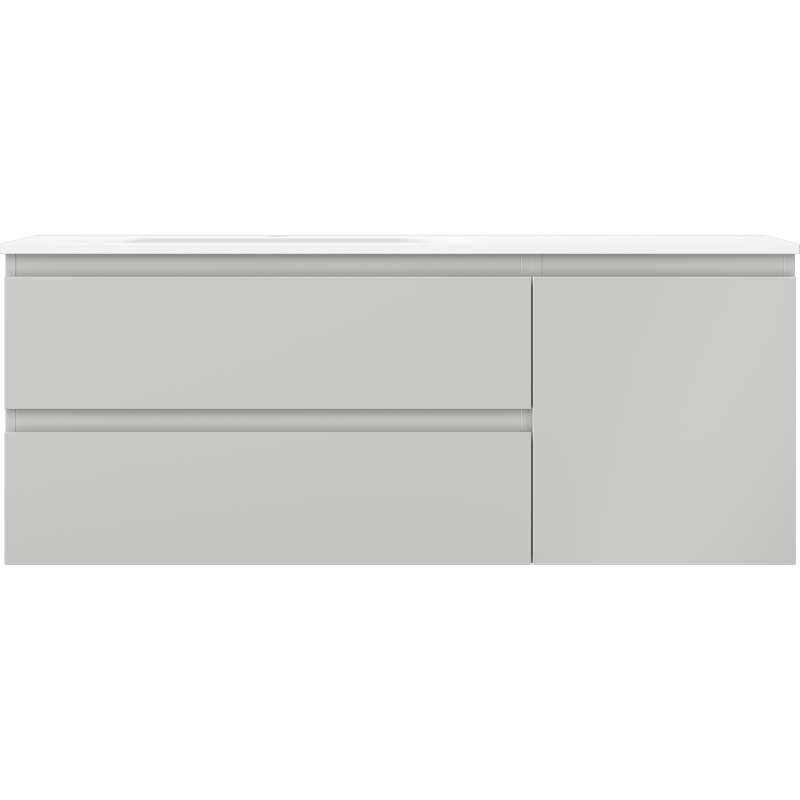 Servantskap med vask 120 cm grå matt/hvit matt Mexen Orio – 91A13-12047-3-BBFFF62-W23L01