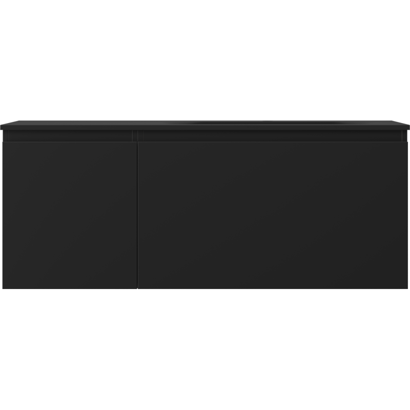 Servantskap med vask 120 cm svart matt Mexen Orio Vela høyre – 91A13-12047-3-BBFF71-W23P71