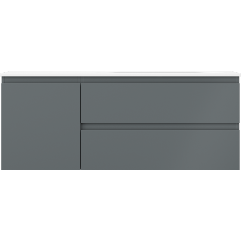 Servantskap med vask 120 cm grafitt/hvit matt Mexen Orio Vela høyre – 91A13-12047-3-BBFFF66-W23P01