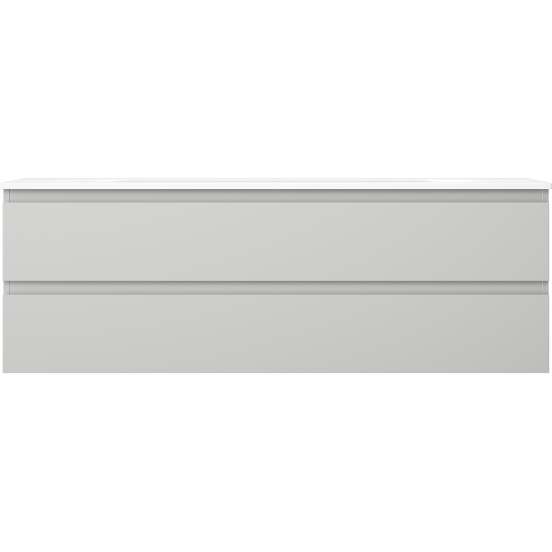 Servantskap med vask 140 cm grå/hvit, 2 skuffer, Mexen Orio – 91A10-14047-2-BFF62-W23M01