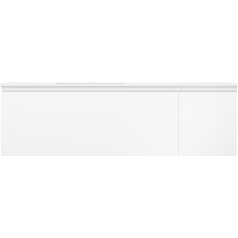 Servantskap med vask 160 cm hvit matt Mexen Orio Otis venstre – 91A13-16047-3-BBFF01-W18L01