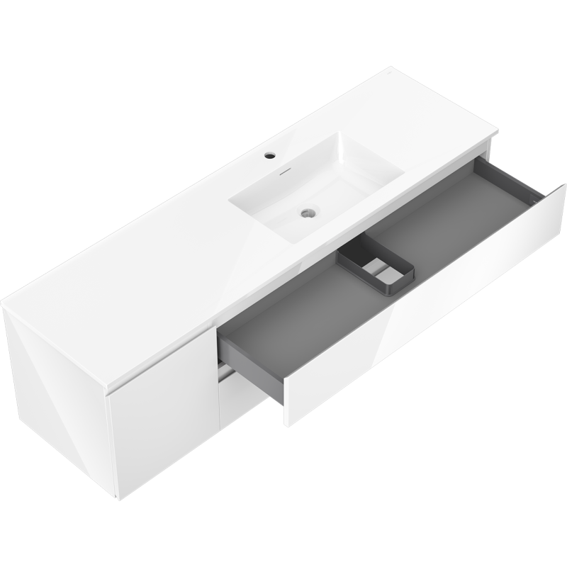 Servantskap med vask Mexen Orio 160 cm hvit, høyre – 91A13-16047-3-BBFFF00-W18P00