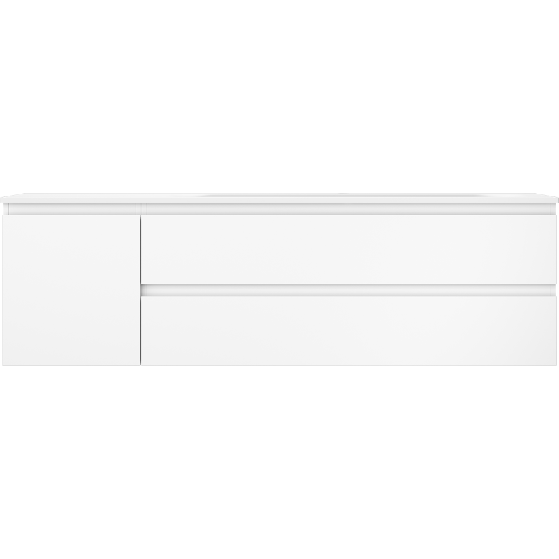 Servantskap med vask 160 cm hvit matt Mexen Orio Vela høyre – 91A13-16047-3-BBFFFF01-W23P01