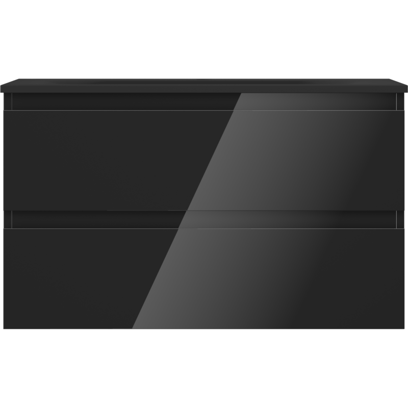 Servantskap med vask 80 cm svart, 2 skuffer Mexen Orio Vela – 91A10-08047-2-BFF70-W23M71