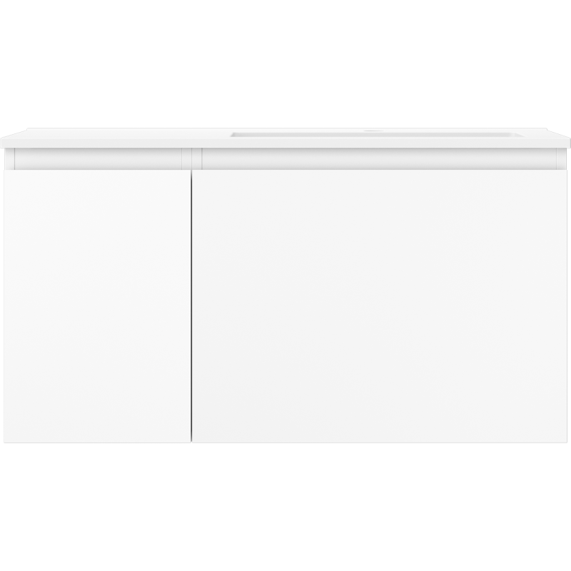 Servantskap med vask 90 cm hvit matt Mexen Orio Otis høyre – 91A13-09047-3-BBFF01-W18P01