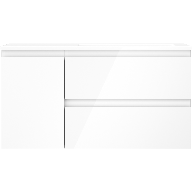 Servantskap med vask 90 cm hvit høyre Mexen Orio/Otis – 91A13-09047-3-BBFFF00-W18P00