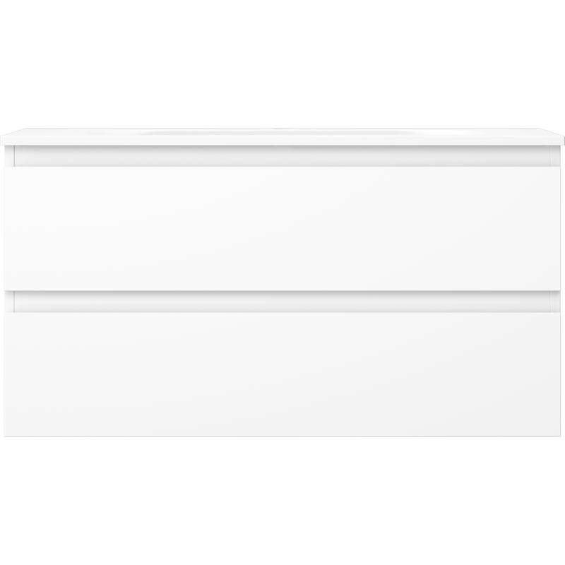 Servantskap med vask 90 cm hvit matt, 2 skuffer Mexen Orio – 91A10-09047-2-BFF01-W23M01