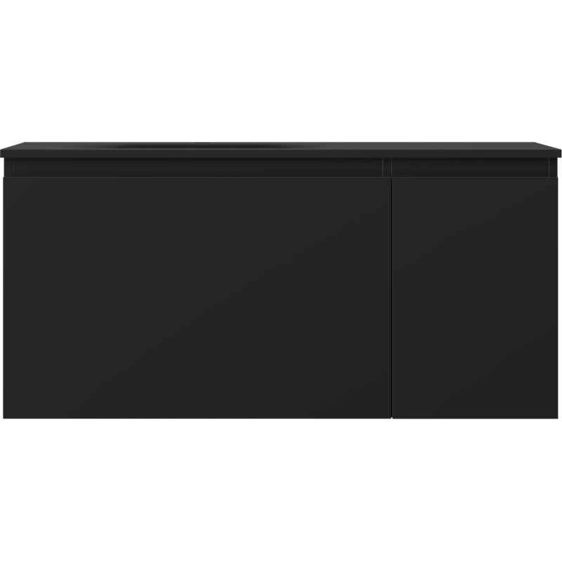 Servantskap med vask 90 cm svart matt Mexen Orio Vela venstre – 91A13-09047-3-BBFF71-W23L71