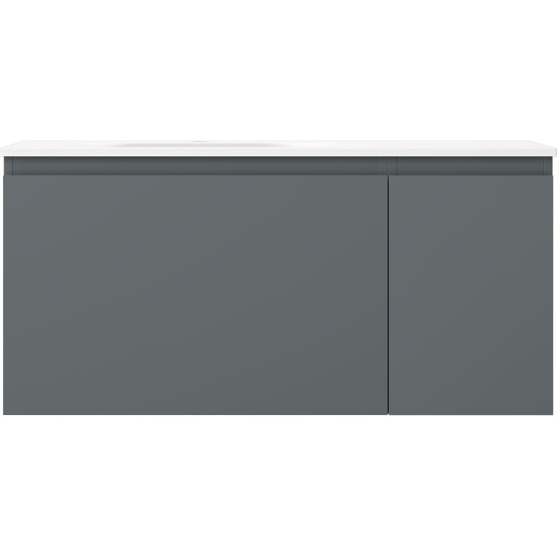 Servantskap med vask 90 cm grafitt/hvit matt Mexen Orio Vela – 91A13-09047-3-BBFF66-W23L01