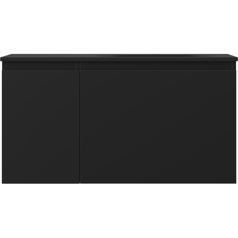 Servantskap med vask 90 cm svart matt høyre Mexen Orio Vela – 91A13-09047-3-BBFF71-W23P71
