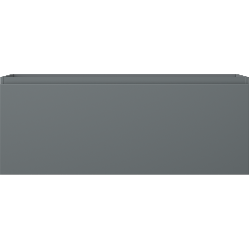 Underskap til servant Mexen Orio 120 cm i grafitt matt med glatt front og minimalistisk design.
