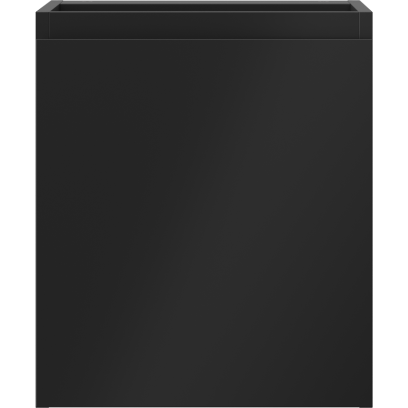 Underskap til servant svart matt Mexen Orio 40 cm sett rett forfra med helflate uten håndtak.