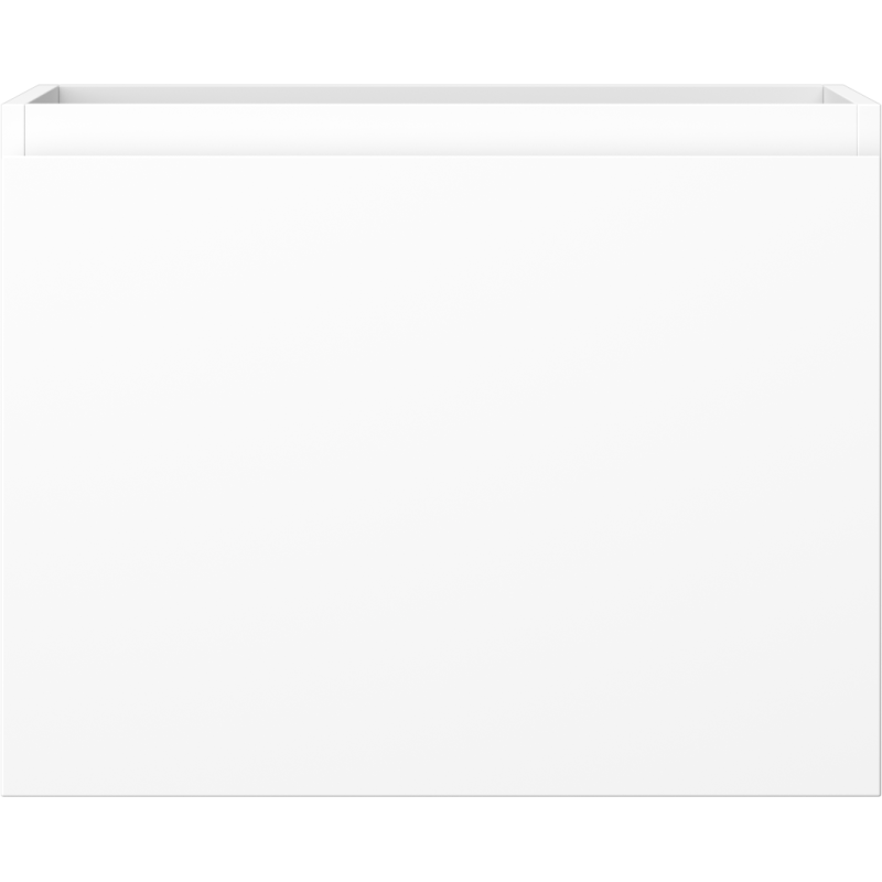 Underskap til servant 60 cm i hvit matt med én skuff og glatt front uten håndtak.