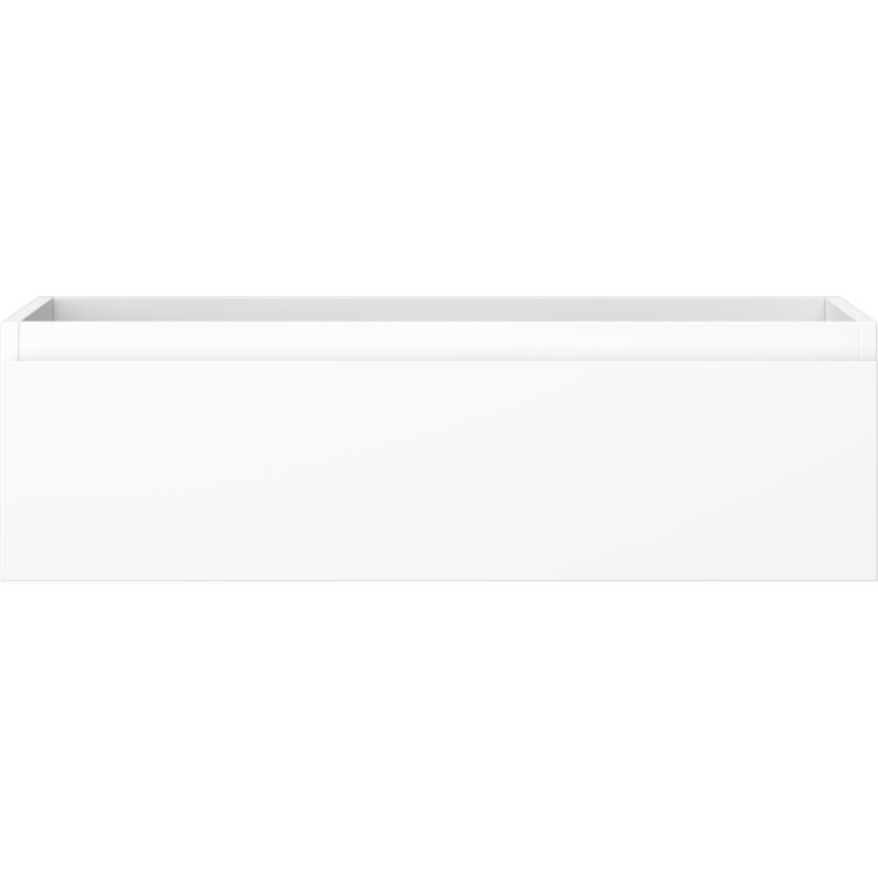 Underskap til servant Mexen Orio 80 cm i hvit matt med én skuff og minimalistisk front.