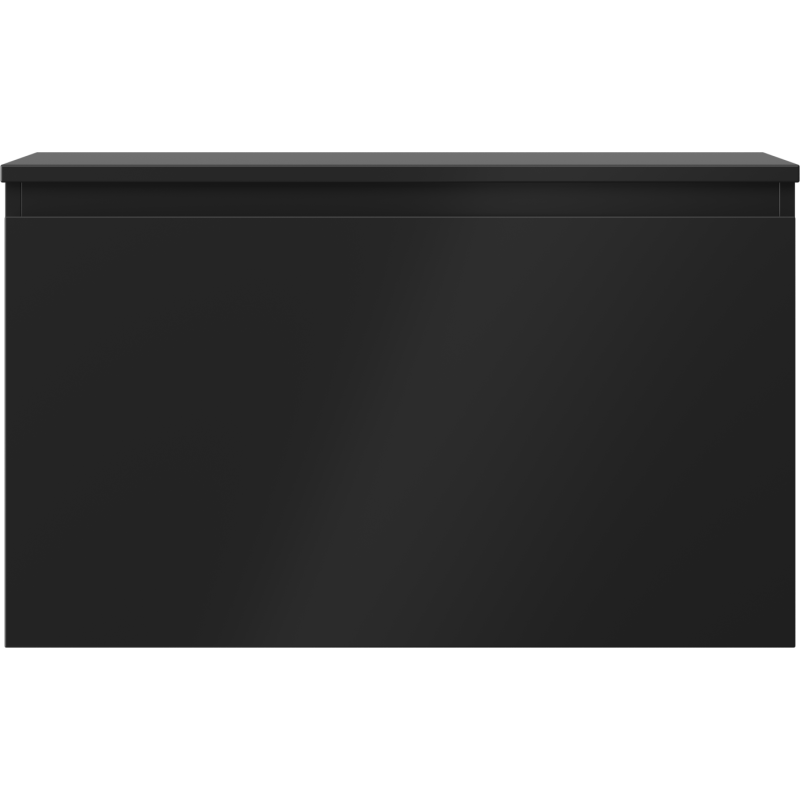 Underskap til servant Mexen Orio 80 cm i svart matt med glatt frontpanel uten håndtak.