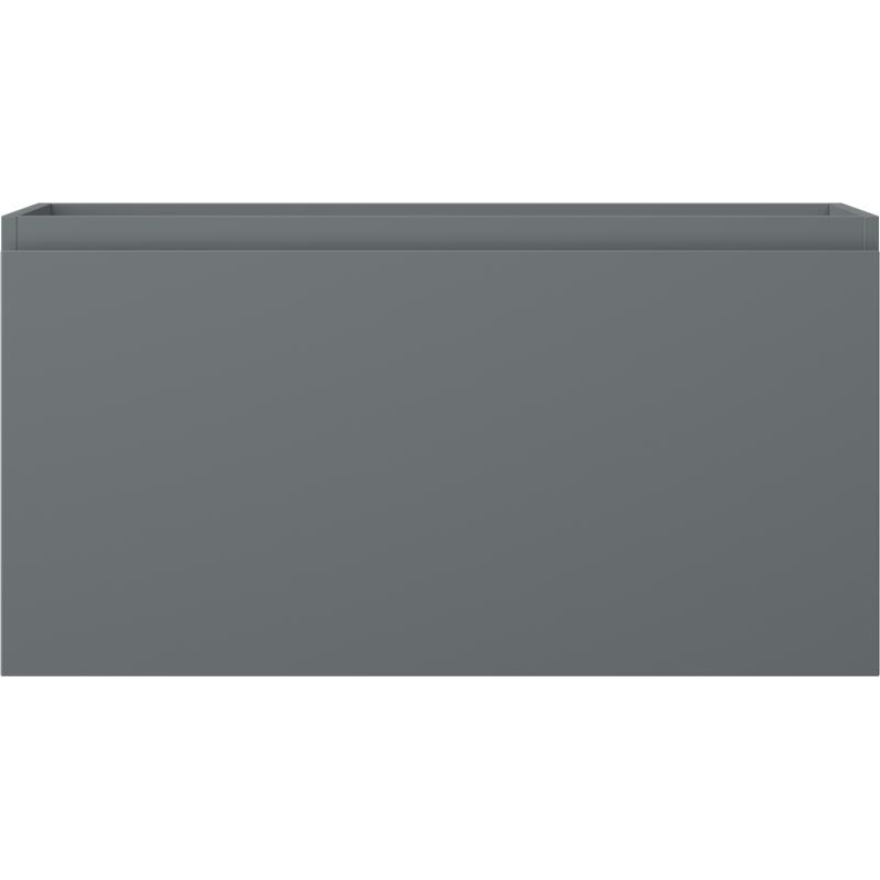 Underskap til servant Mexen Orio 90 cm i grafitt matt med én glatt skuffefront uten håndtak.