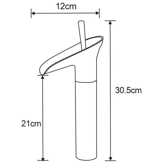 Mexen Orion Høy Servantbatteri Krom - 745510- - 2