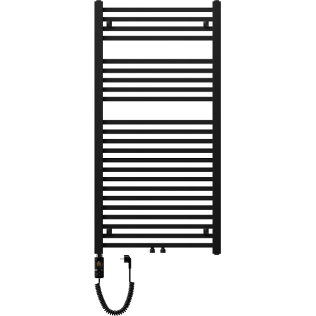 Håndkletørker Pluton 1200 x 600 mm, 900 W, Sort