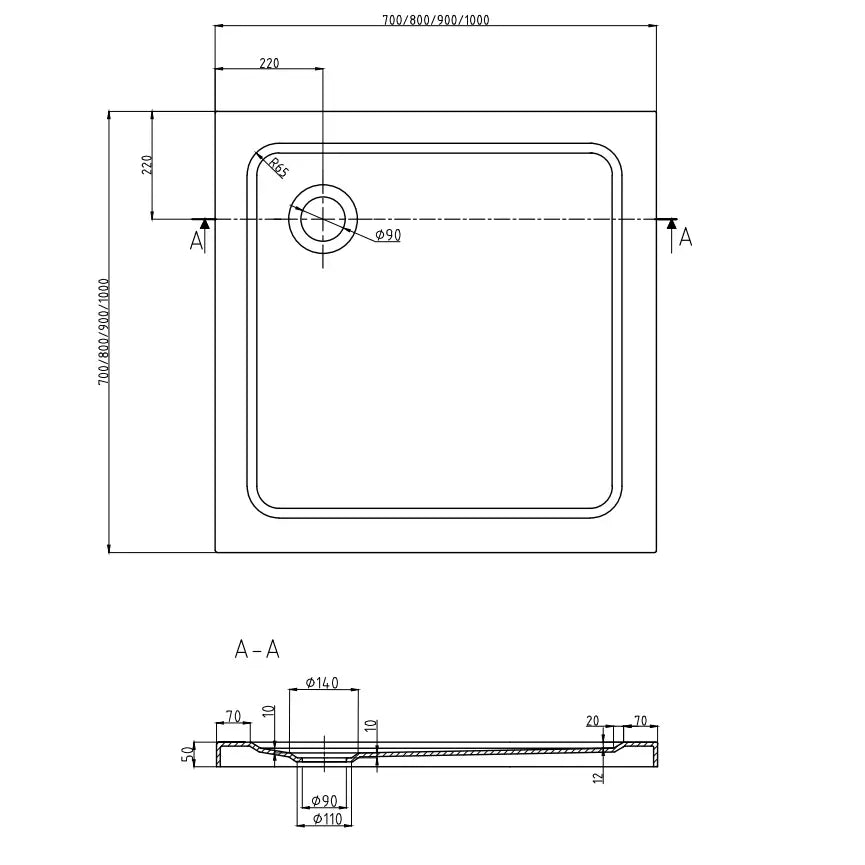 Mexen Pretoria Dusjkabinett 90x90 Cm Gjennomsiktig Gull + Dusjbunn Flat Svart - 852-090-090-50-00-4070g - 8