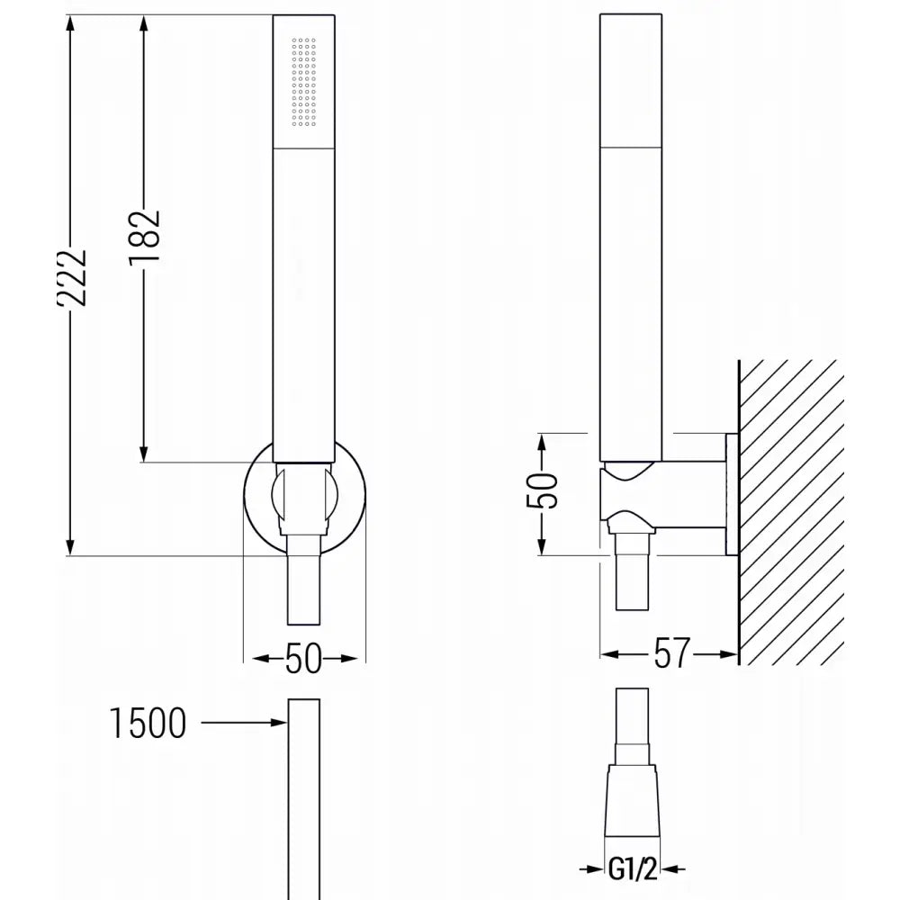 Mexen R-70 Dusjsett Med Punktstråle Krom - 785705051 - 2