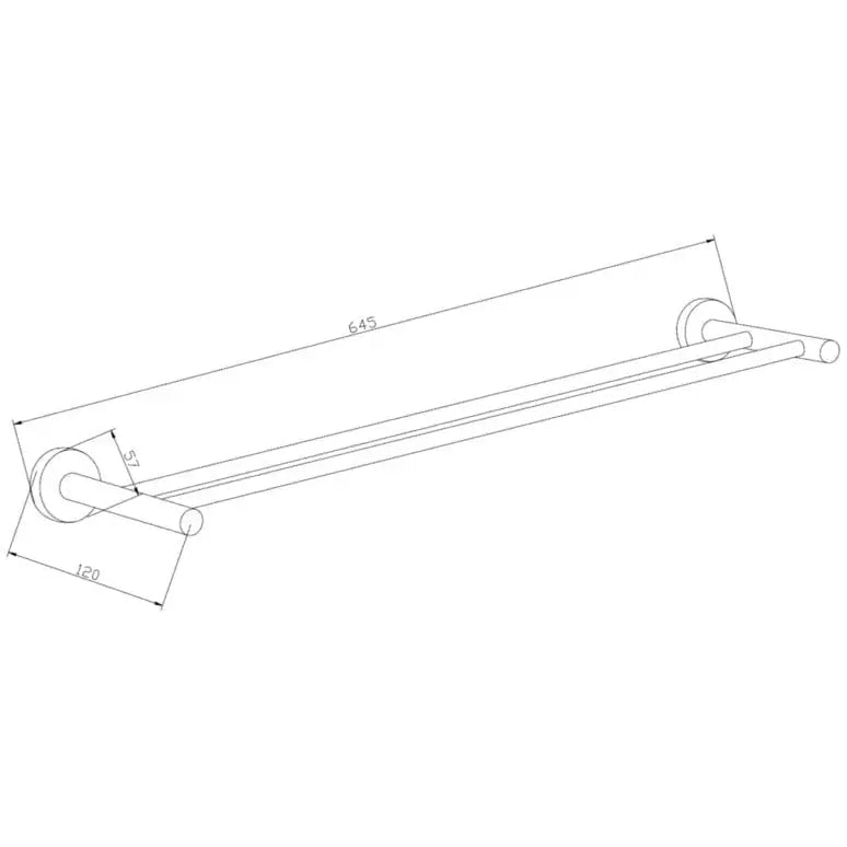 Mexen Remo Dobbel Håndklehenger Gull - 7050725 - 2