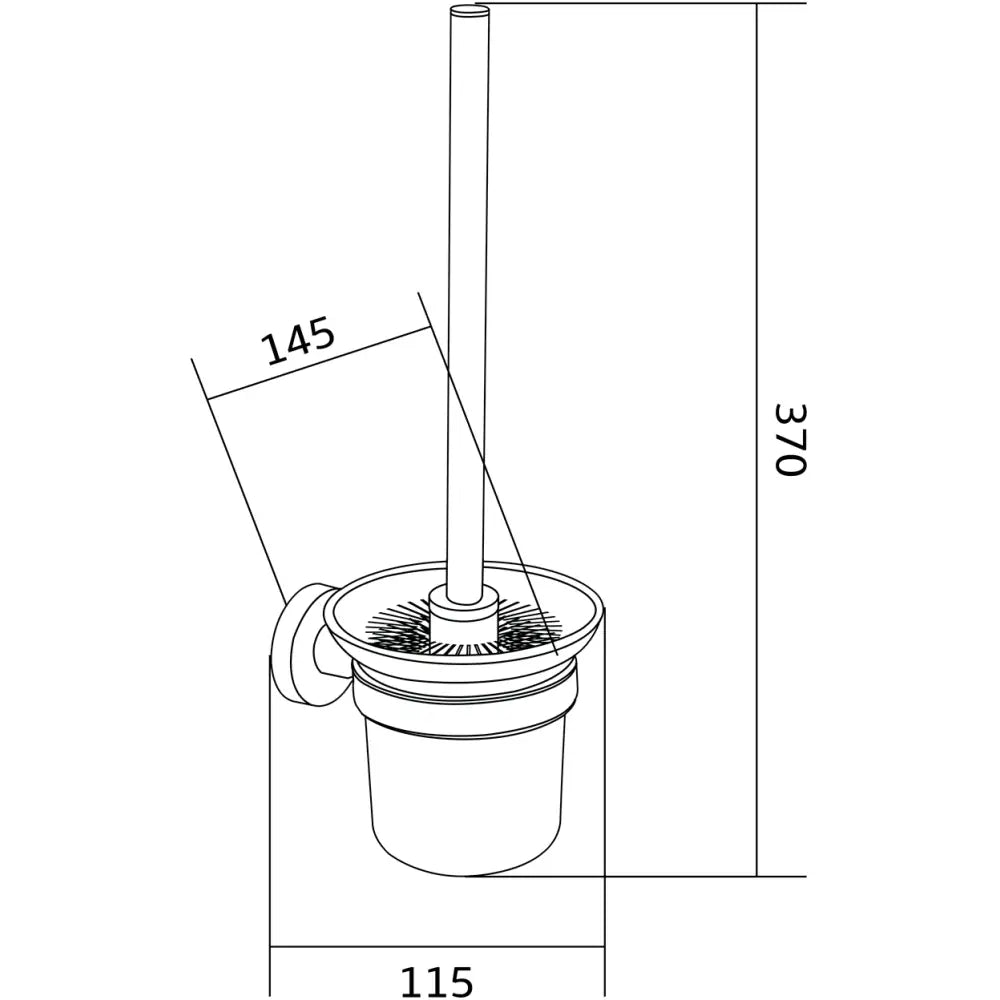 Mexen Remo Toalettbørste Hvit - 7050750 - 2