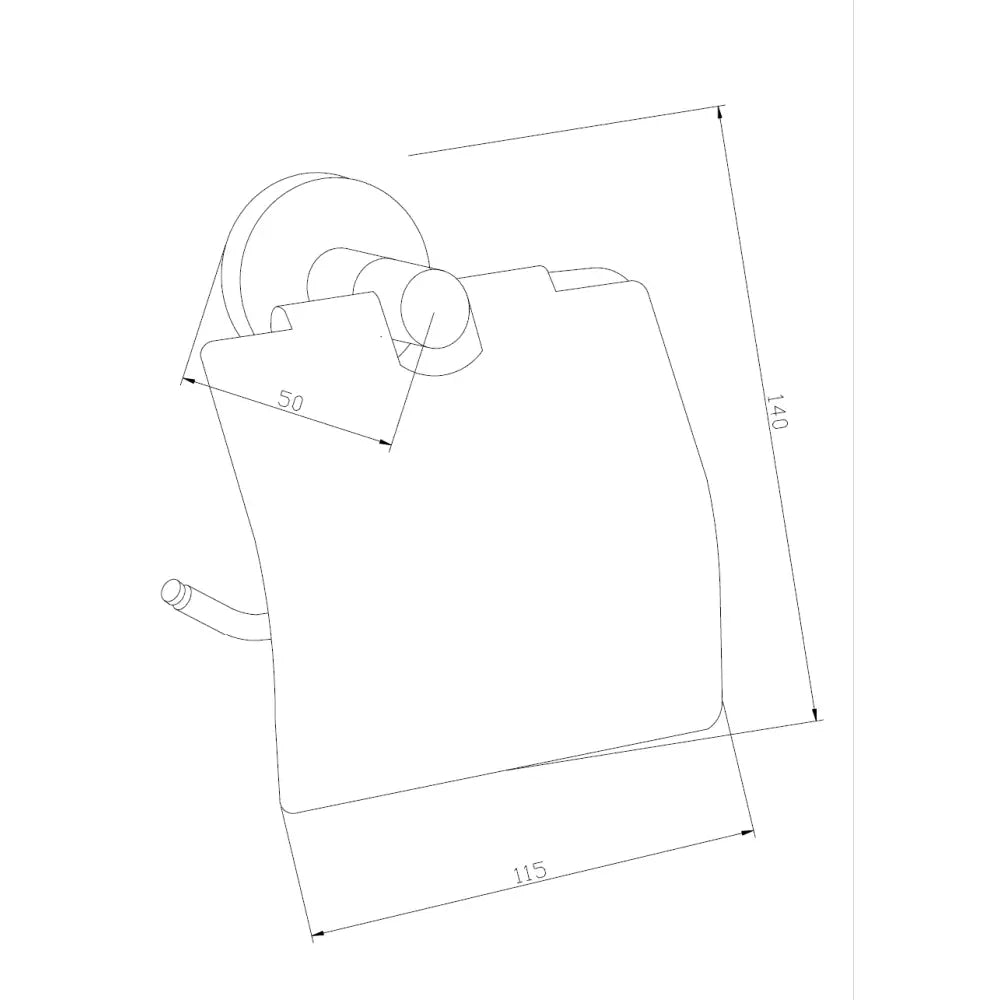 Mexen Remo Toalettpapirholder Gull - 7050733 - 2