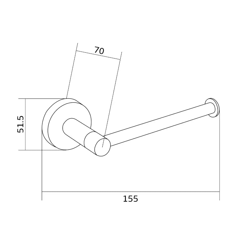 Mexen Remo Toalettpapirholder Gull - 70507330 - 2