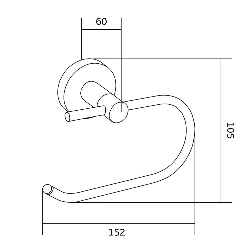 Mexen Remo Toalettpapirholder Gull - 70507333 - 2