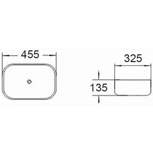 Mexen Rita Overflatevask 45x32 Cm Matt Platina - 2