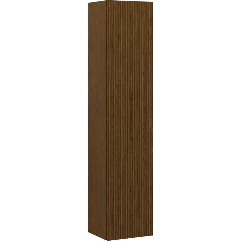 Høyskap bad 35 cm Valnøtt 1 Dør Silent System Mexen Rivel – 91A21-03016-1-BF86