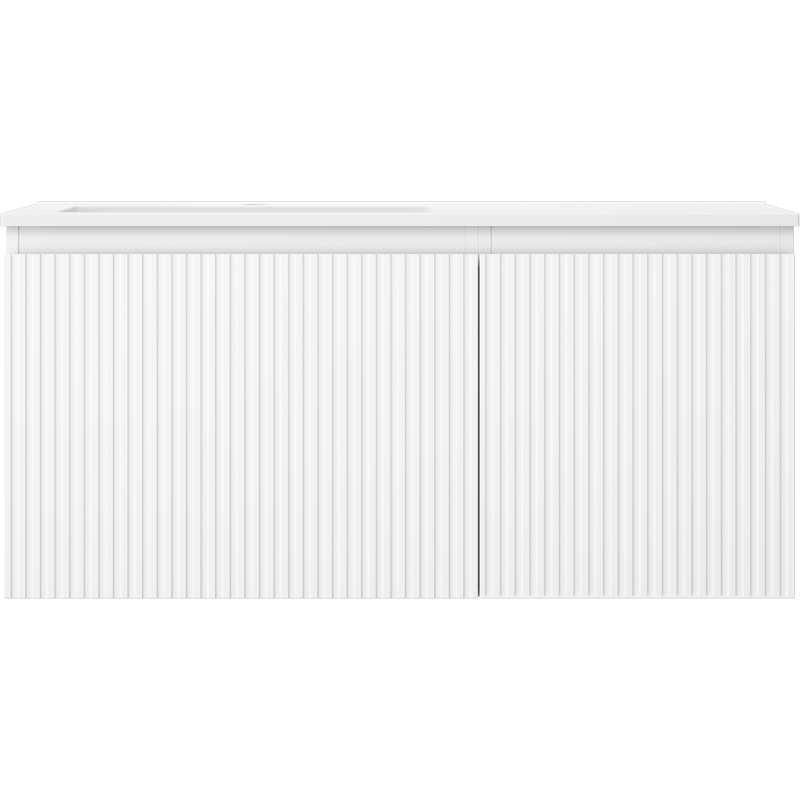 Servantskap med vask 100 cm hvit matt Mexen Rivel Otis venstre – 91A23-10047-3-BBFF01-W18L01