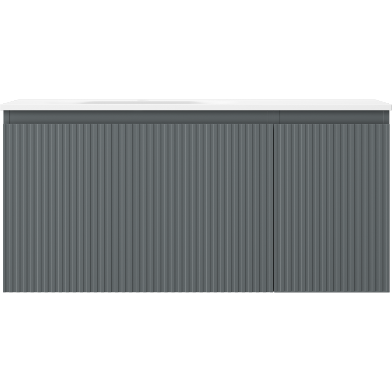 Servantskap med vask 100 cm Mexen Rivel grafitt matt/hvit matt – 91A23-10047-3-BBFF66-W23L01