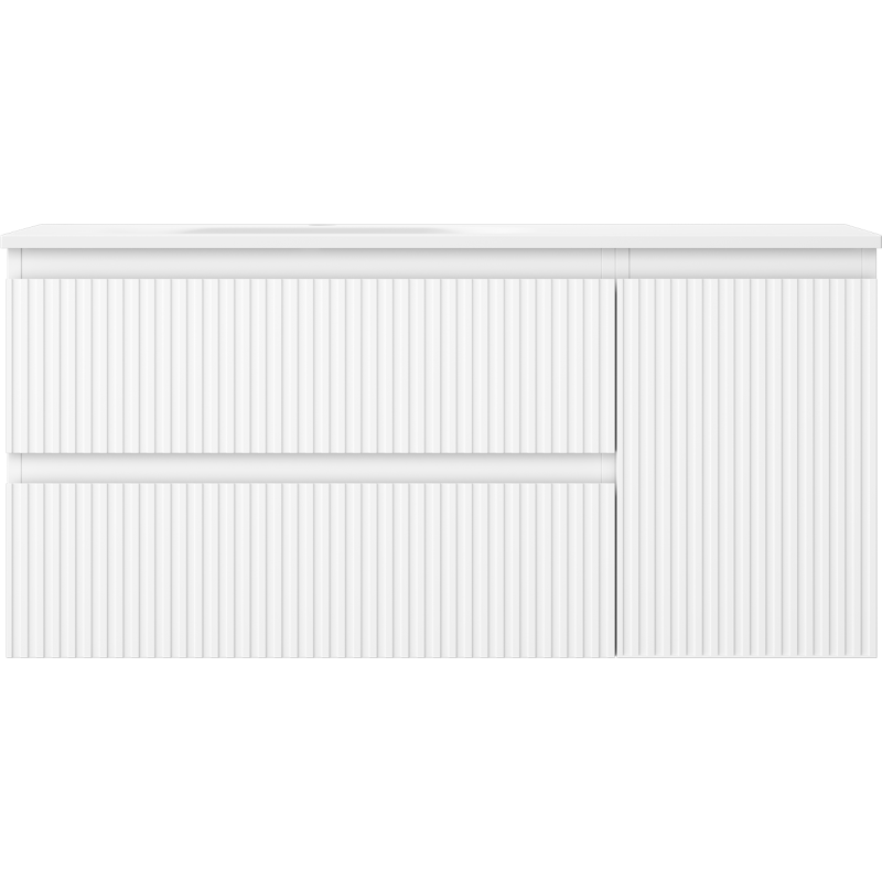 Servantskap med vask 100 cm hvit matt Mexen Rivel Vela venstre – 91A23-10047-3-BBFFF01-W23L01