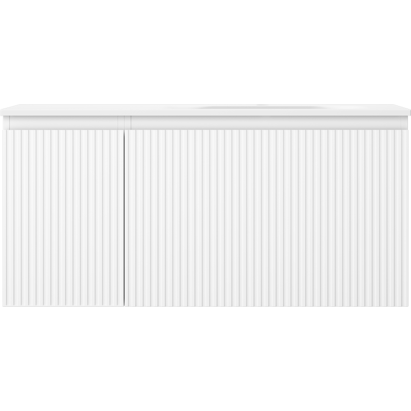 Servantskap med vask 100 cm hvit matt Mexen Rivel Vela høyre – 91A23-10047-3-BBFF01-W23P01