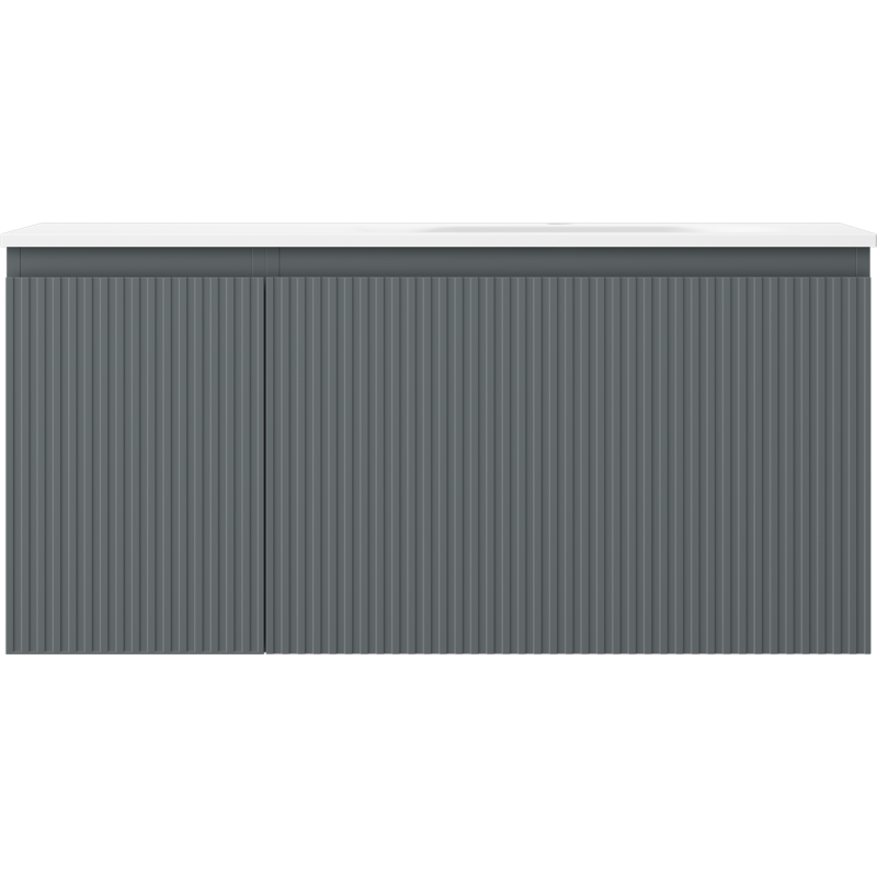 Servantskap med vask 100 cm grafitt/hvit matt Mexen Rivel – 91A23-10047-3-BBFF66-W23P01