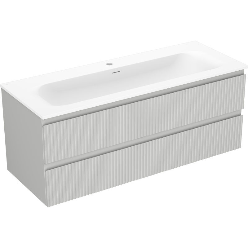 Servantskap med vask 120 cm Mexen Rivel grå matt/hvit matt – 91A20-12047-2-BFF62-W23M01