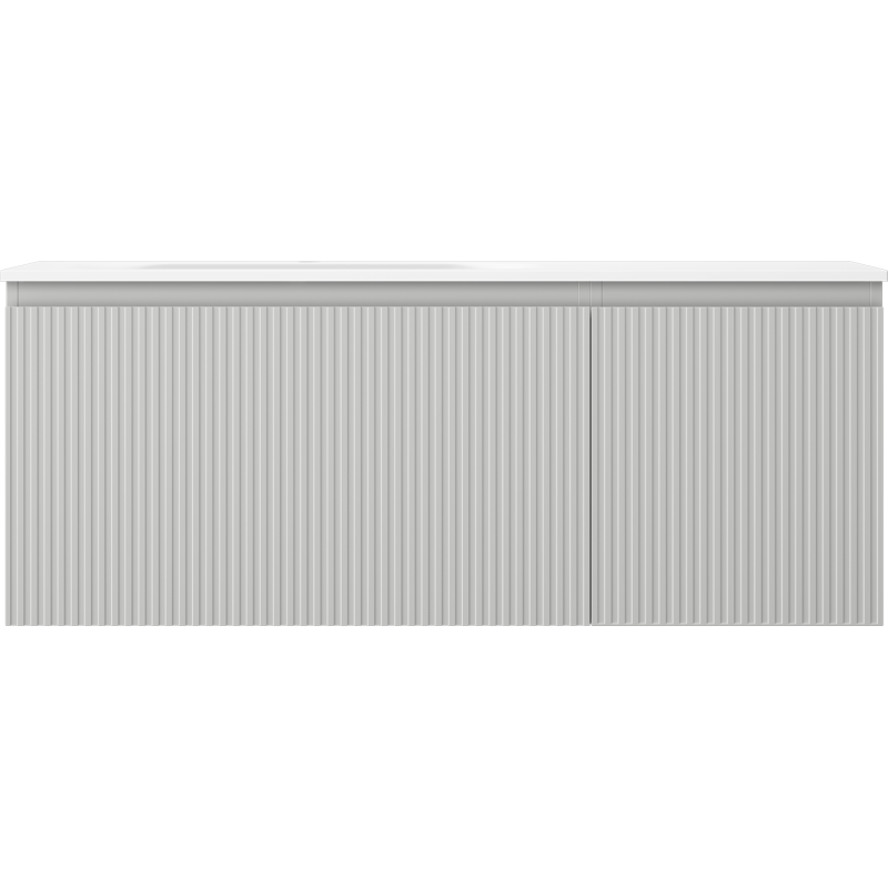 Servantskap med vask 120 cm grå/matt hvit Mexen Rivel Vela – 91A23-12047-3-BBFF62-W23L01