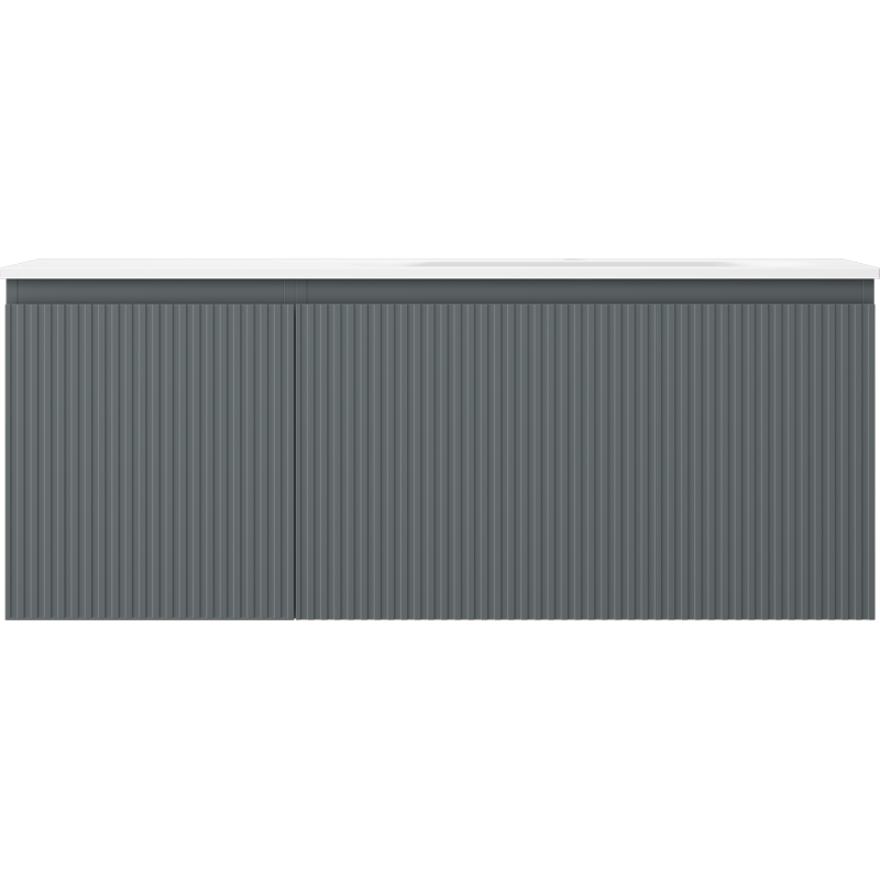 Servantskap med vask 120 cm grafitt/børstet hvit Mexen Rivel – 91A23-12047-3-BBFF66-W23P01