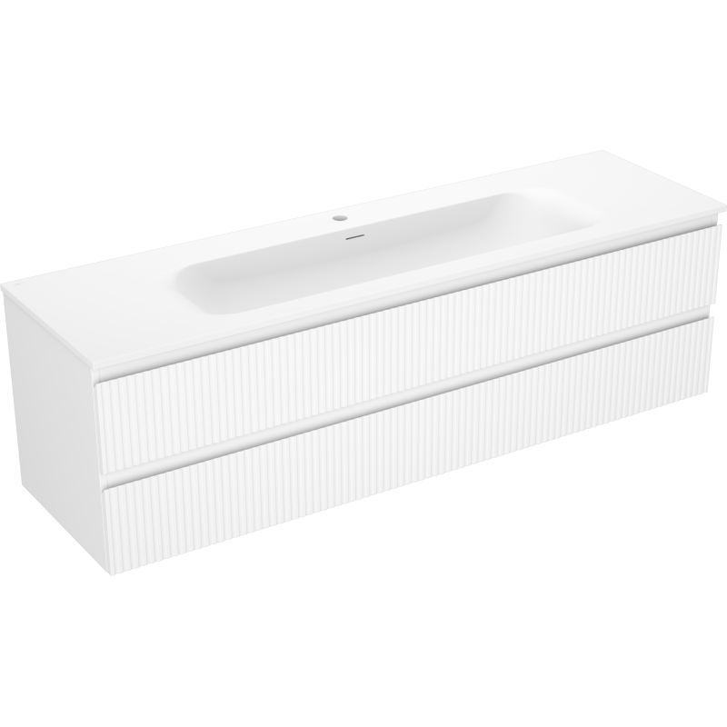 Servantskap med vask 160 cm hvit, hengende Mexen Rivel Vela – 91A20-16047-2-BFF01-W23M01