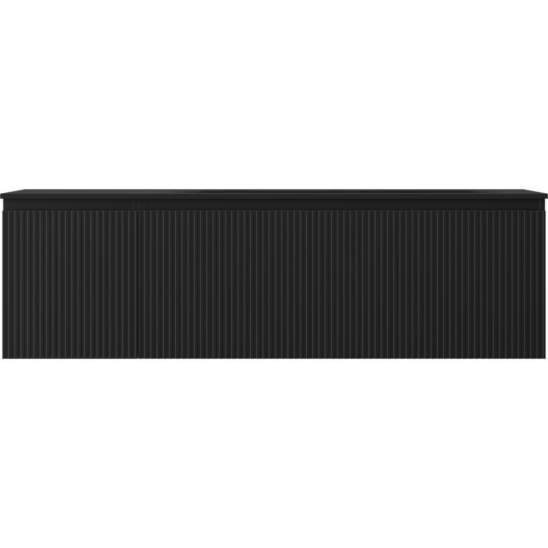 Servantskap med vask 160 cm svart matt Mexen Rivel Vela høyre – 91A23-16047-3-BBFF71-W23P71