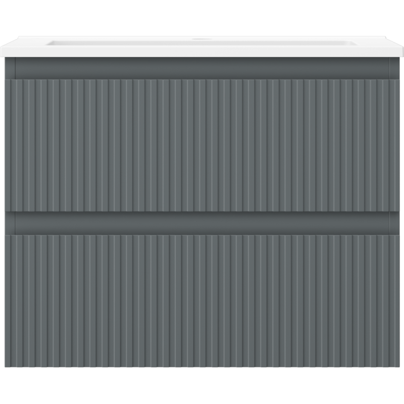 Servantskap med vask 60 cm Mexen Rivel, grafitt/hvit – 91A20-06047-2-BFF66-W18M01