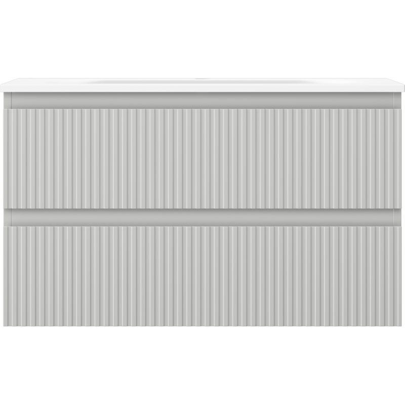 Servantskap med vask 80 cm grå matt Mexen Rivel Vela – 91A20-08047-2-BFF62-W23M01