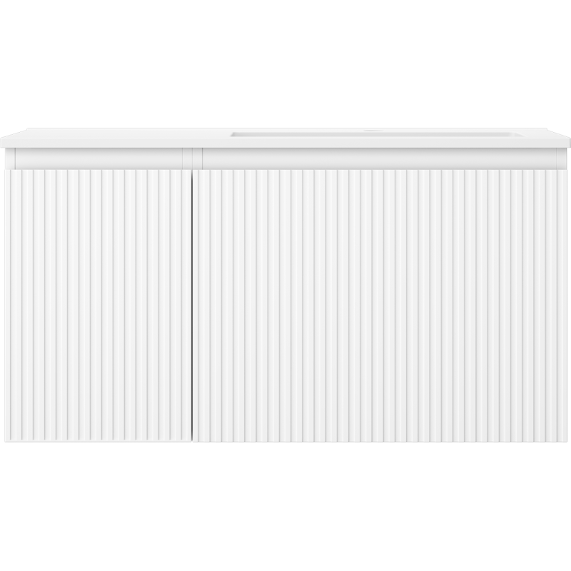 Servantskap med vask 90 cm hvit matt Mexen Rivel/Otis høyre – 91A23-09047-3-BBFF01-W18P01