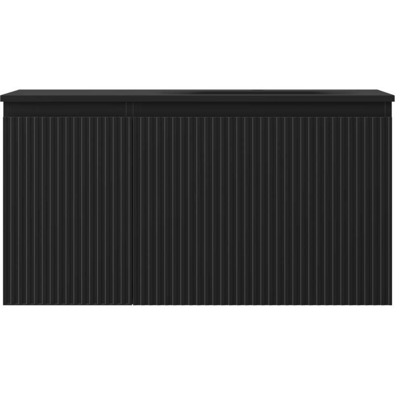 Servantskap med vask 90 cm svart matt Mexen Rivel Vela høyre – 91A23-09047-3-BBFF71-W23P71