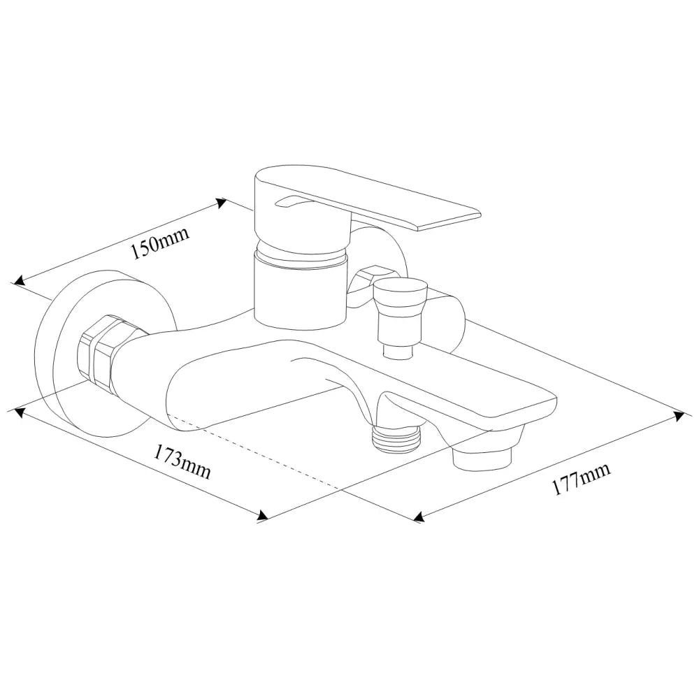 Mexen Royo Df05 Badekar Sett Krom - 72203df05- - 3