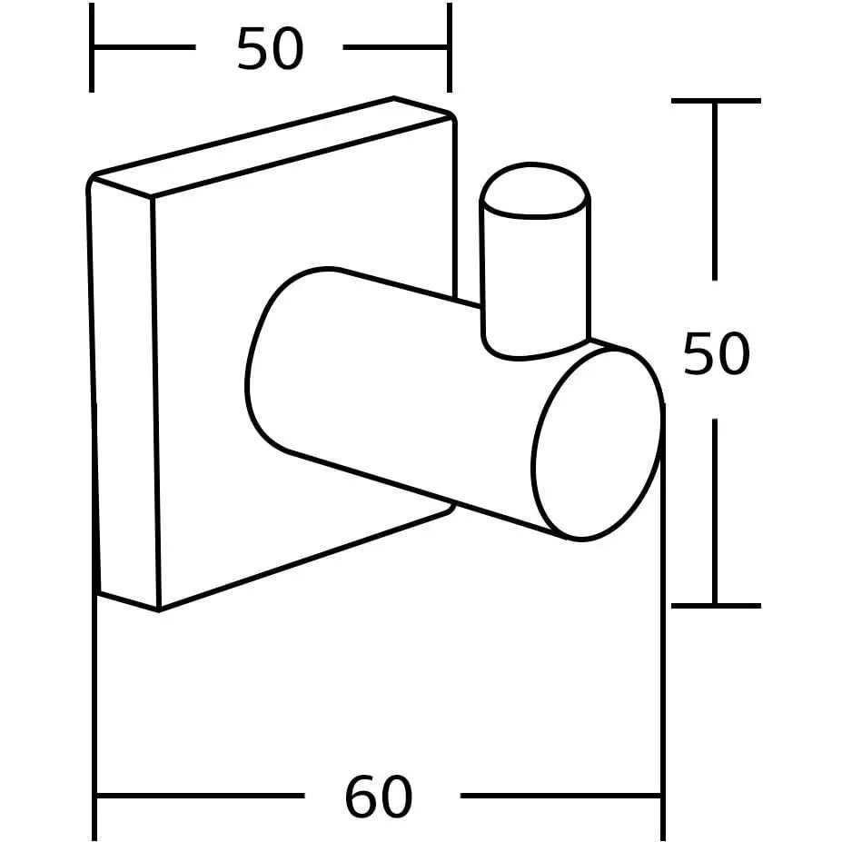 Mexen Rufo Håndklekrok Krom - 7050935 - 2