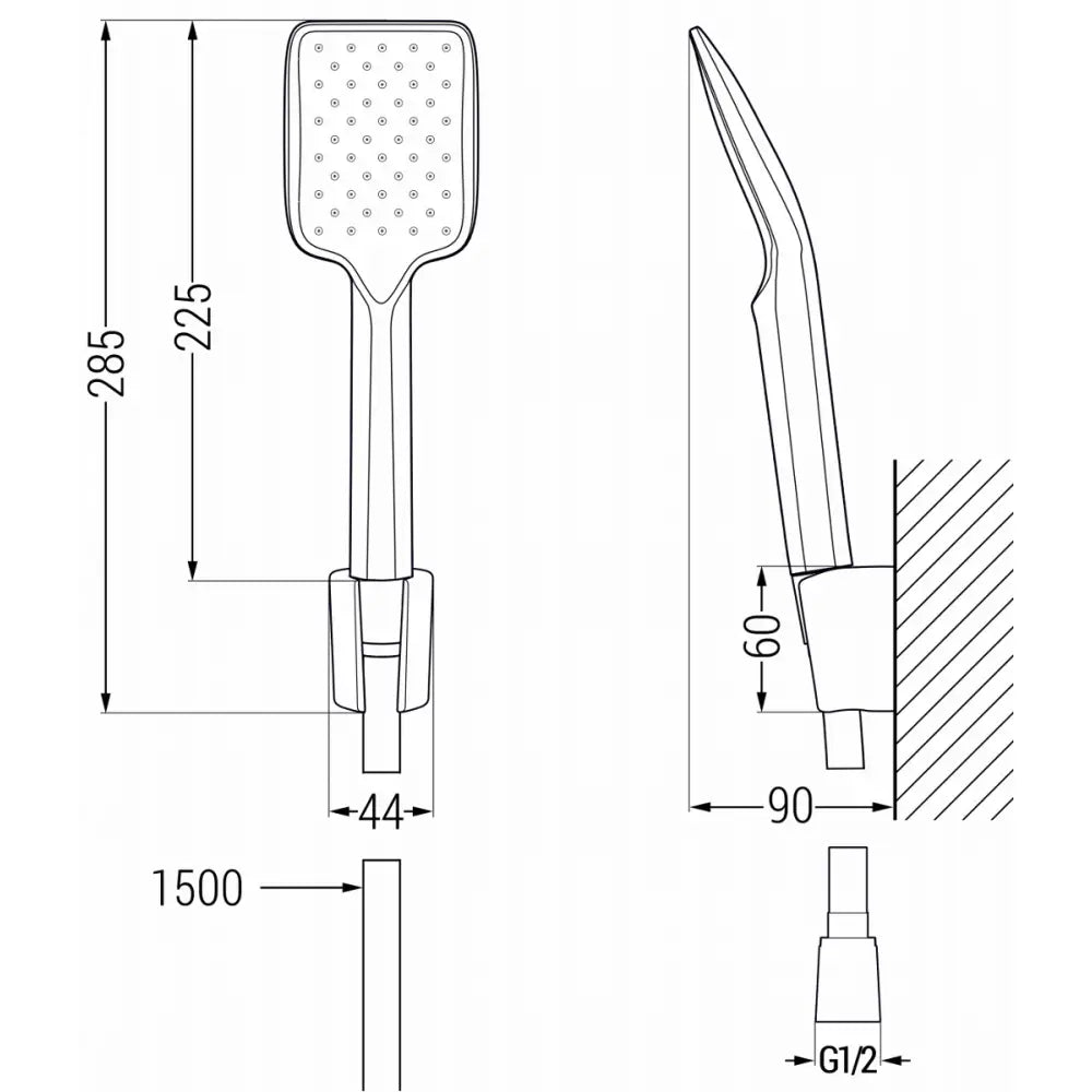 Mexen Sabre R62 Badekarsbatteri Med Dusjsett Svart - 7213r62 - 3