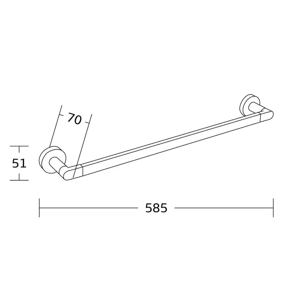 Mexen Tiber Håndklehenger Krom - 7050524 - 2