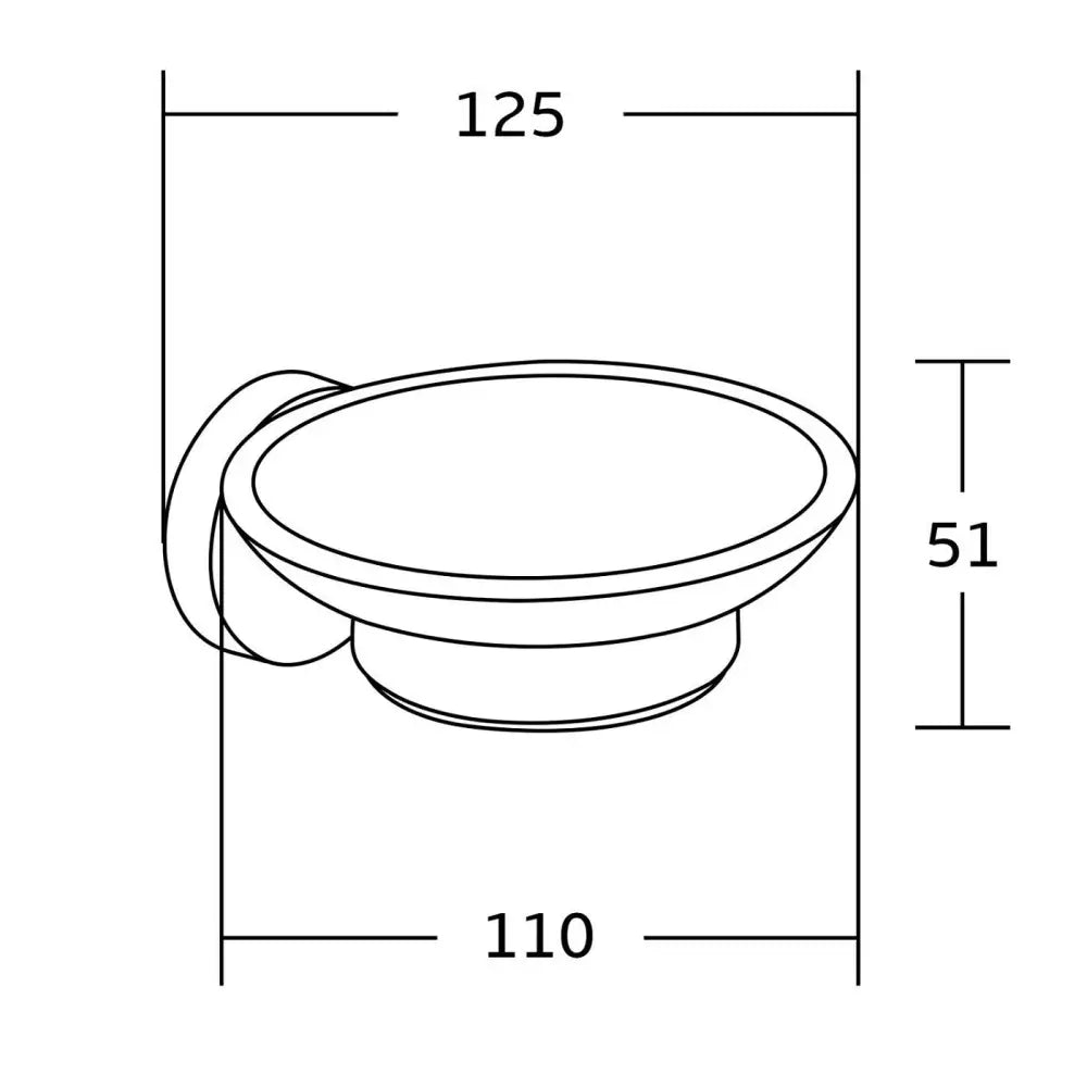 Mexen Tiber Såpekopp Krom - 7050539 - 2